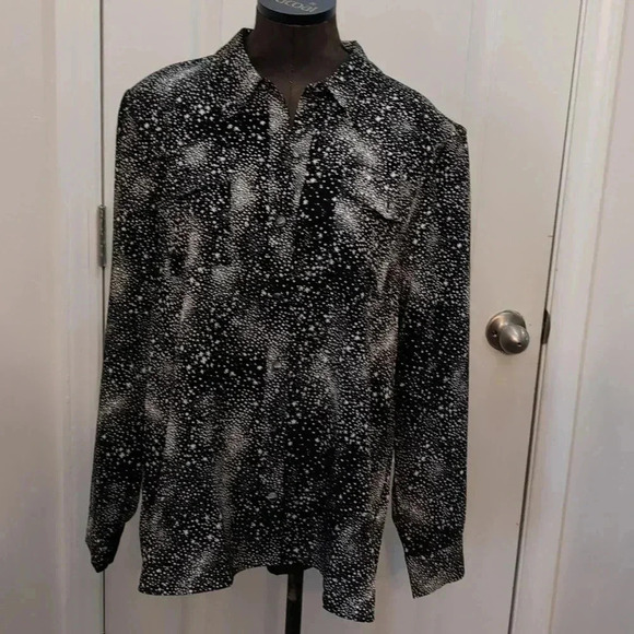 Karl lagerfeld Paris Star Print Long Sleeve Shirt - Picture 5 of 10